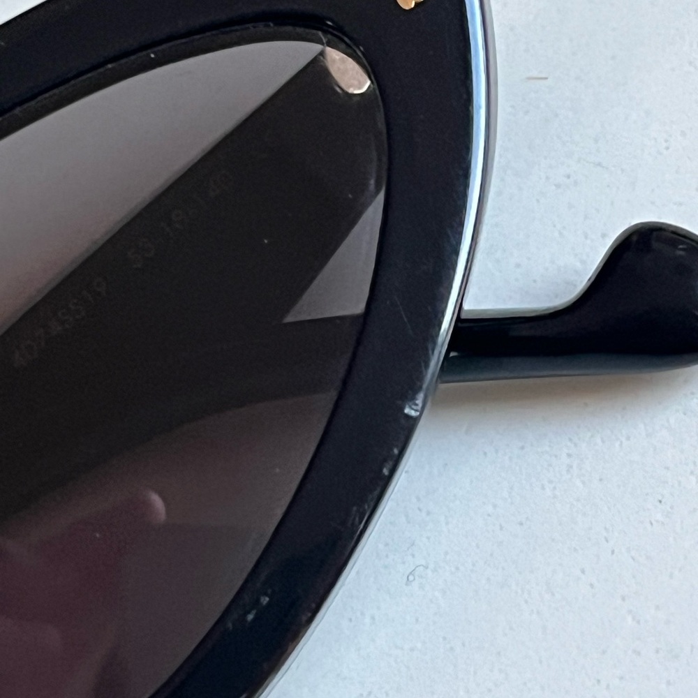 Zimmermann Verona Black Vintage Style Cat Eye Sunglasses Retail $280 - Picture 14 of 14
